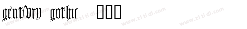 gentury gothic字体转换